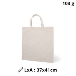 Cotton bag with straps of 30cm